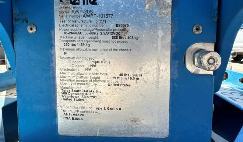 
								2015 Genie AWP-30S Aerial Manlift full									