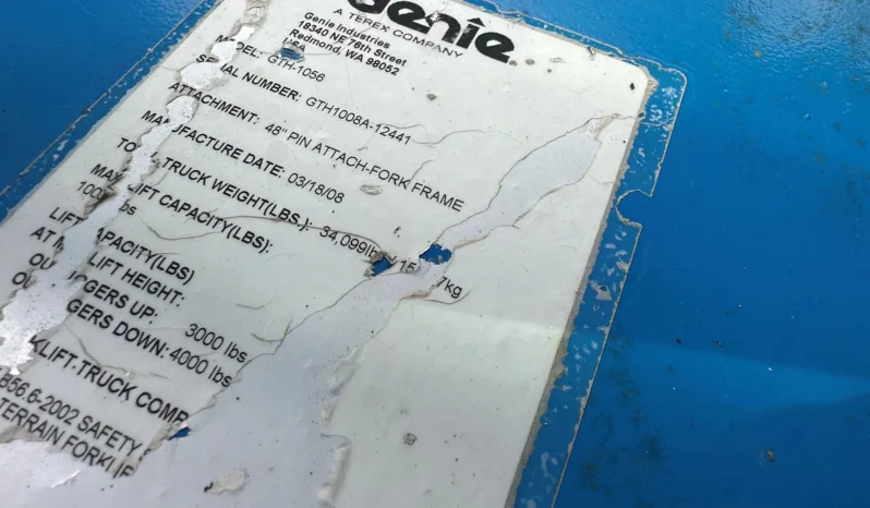 
								2008 Genie GTH-1056 Telehandler Forklift full									