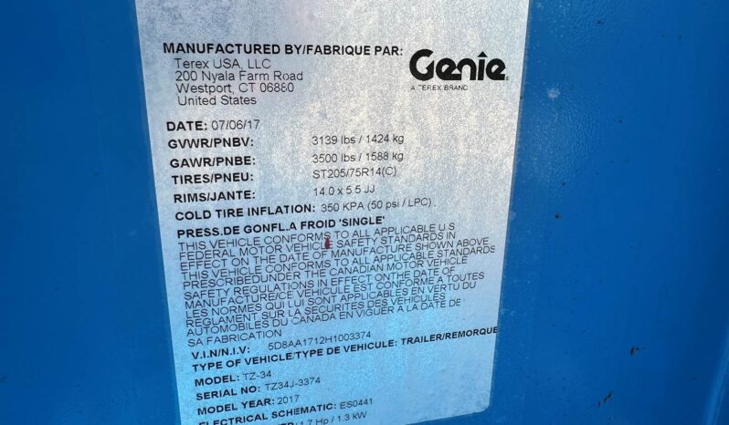 
								2017 Genie TZ-34 Aerial Boom Lift full									