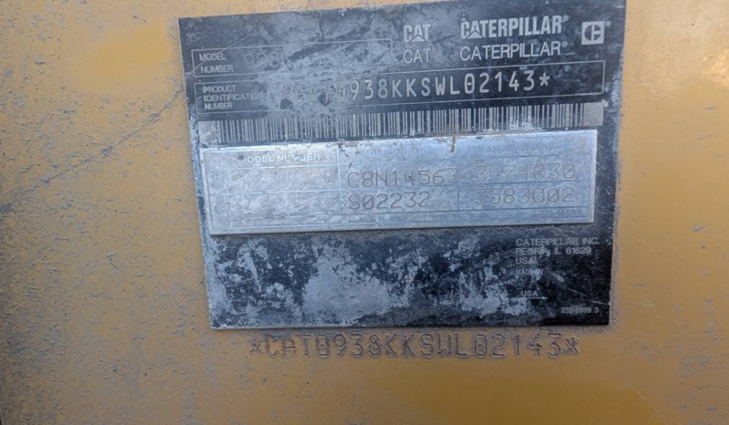 
								2014 Cat 938k Wheel Loader full									