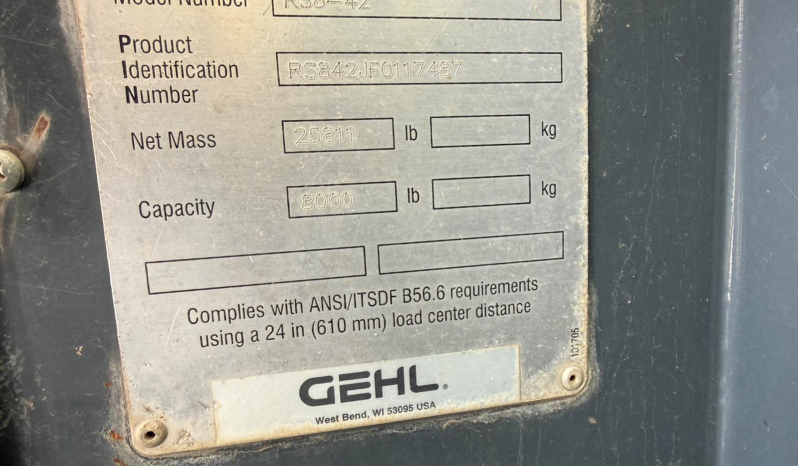 
								2018 Gehl RS8-42 Telehandler Forklift full									